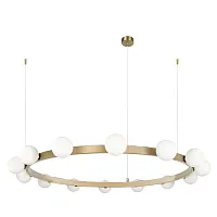 Люстра подвесная Хуп (Hoop) 10311/14 LOFT IT белая на 14 ламп, основание латунь в стиле молекула шар Люстра подвесная Хуп (Hoop) 10311/14 LOFT IT белая на 14 ламп, основание латунь в стиле молекула шар